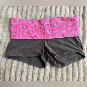 Victoria's Secret Foldover Shorts with Pink Waistband